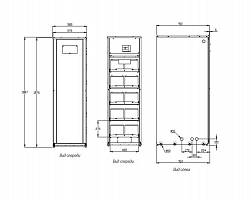 Кабинет батарейный ИТОН 93P/E-BAT-S-1x40-GNB XP12V1800 (400A)